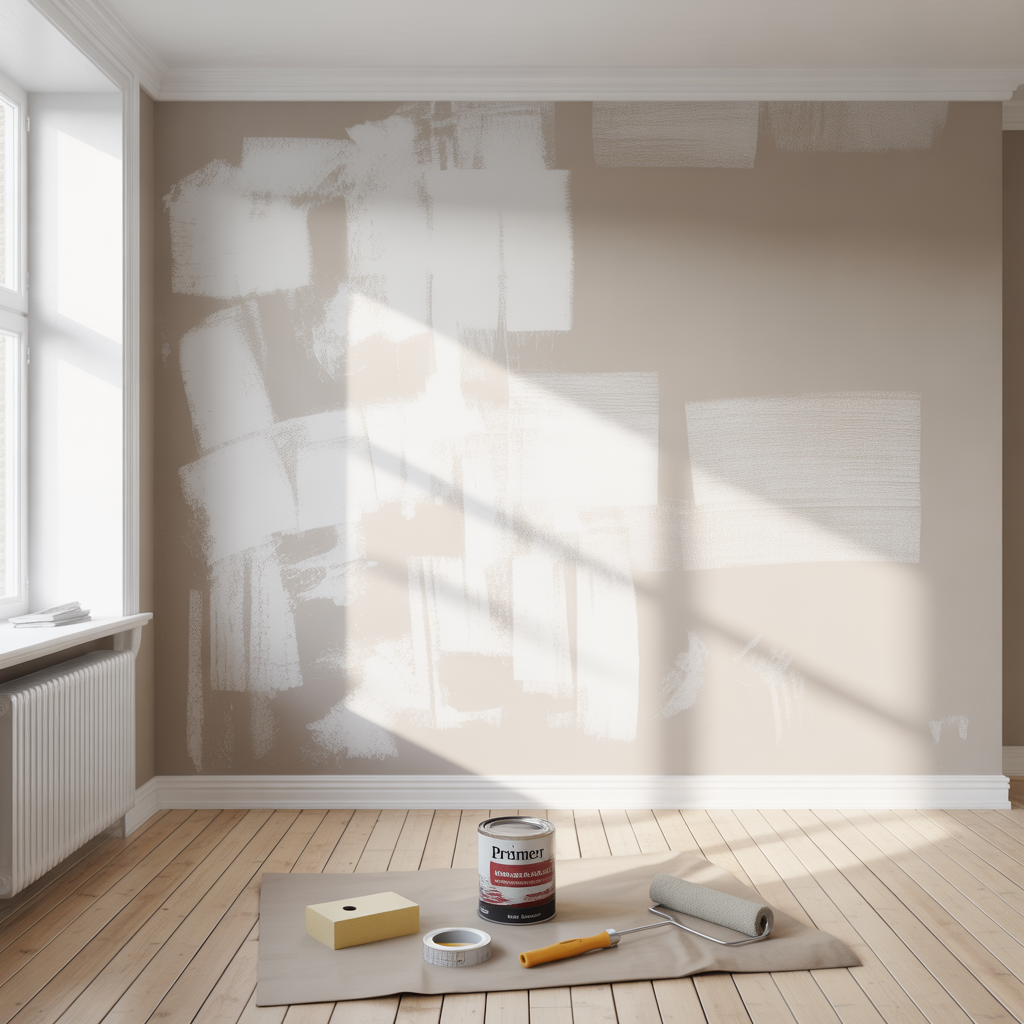 flammig vaggfarg vid ommalning felsokning och atgarder