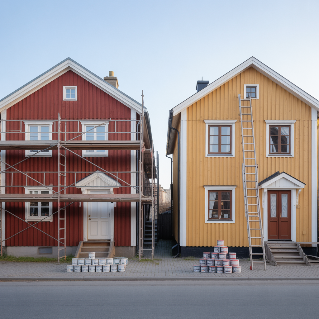 kostnad for fasadmalning 2025 prisexempel och rot avdrag