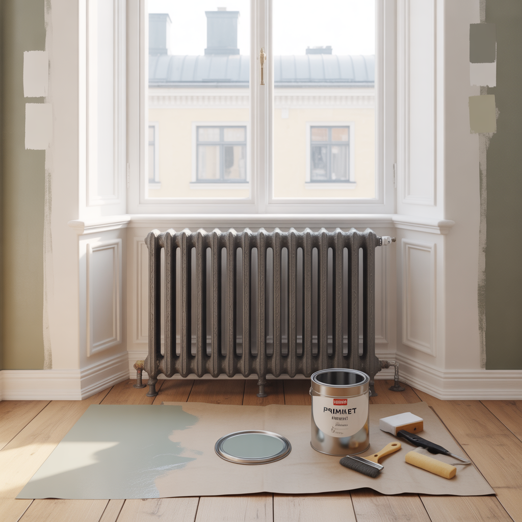 mala element och radiatorer fargval forarbete och metod